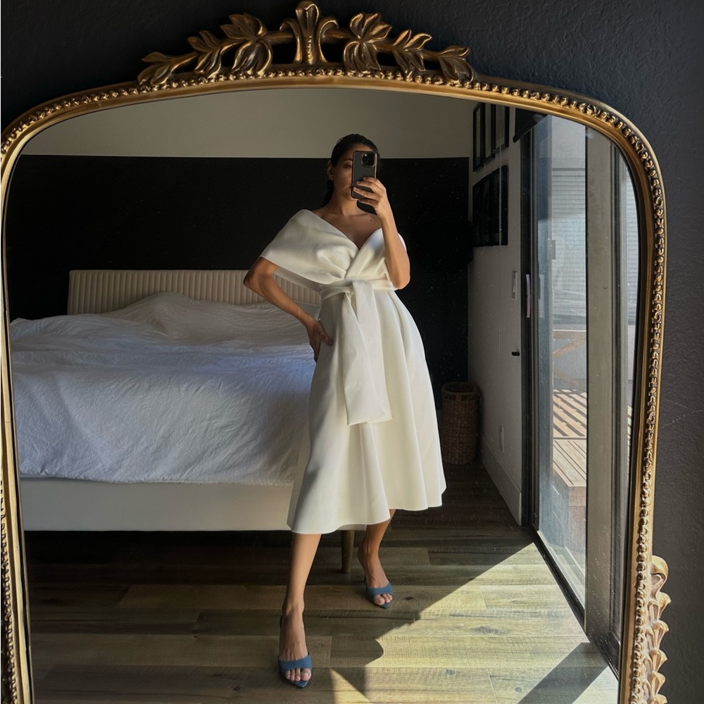 White Midi dress